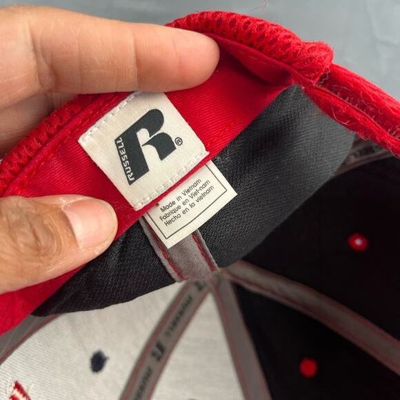 Fresno State Bulldogs Hat Russell Strapback Mesh Thick Spellout Performance D1 - Picture 8 of 10